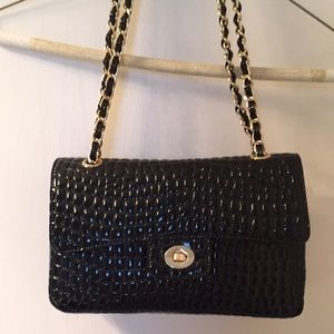 Zenith quilted black purse